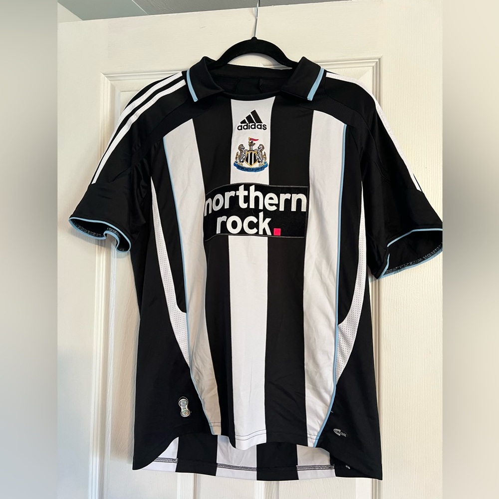 adidas Black and White Striped Jersey